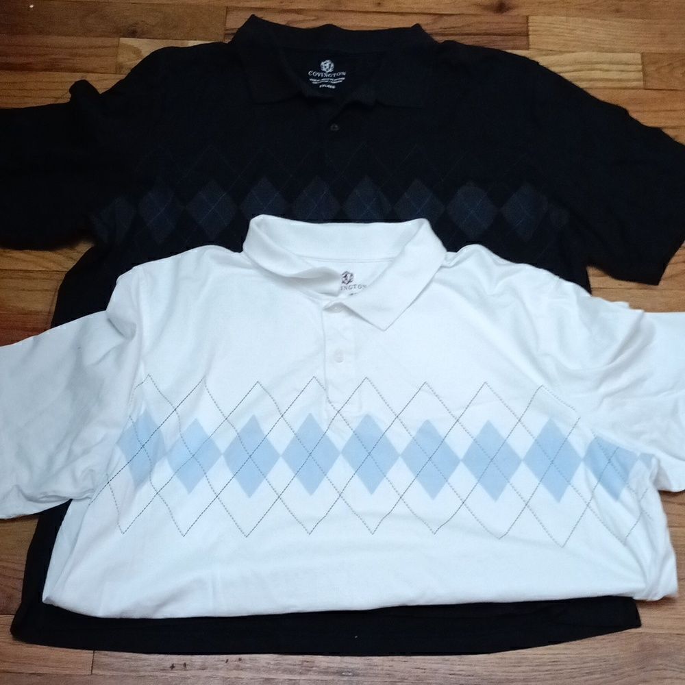 Covington Men's 2 pk Polo Shirts sz XXL
